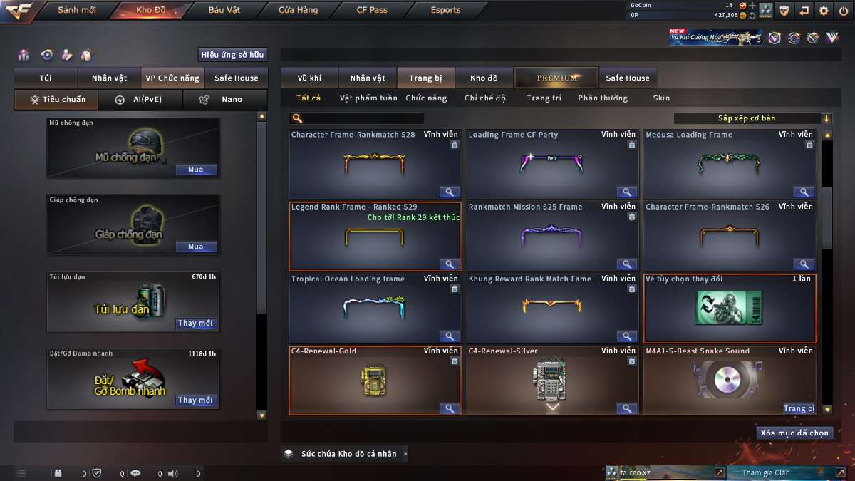 shop acc cf uy tin gia re